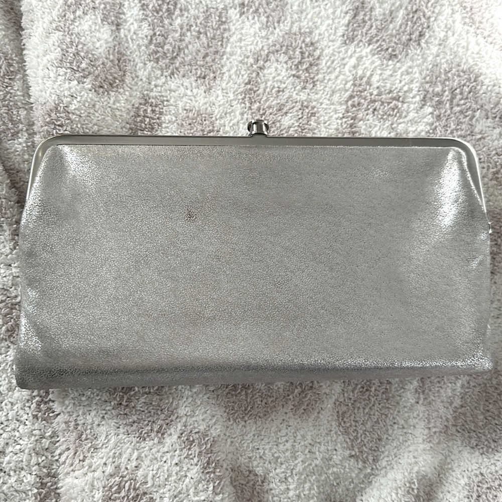 Silver Hobo Lauren Clutch Wallet.